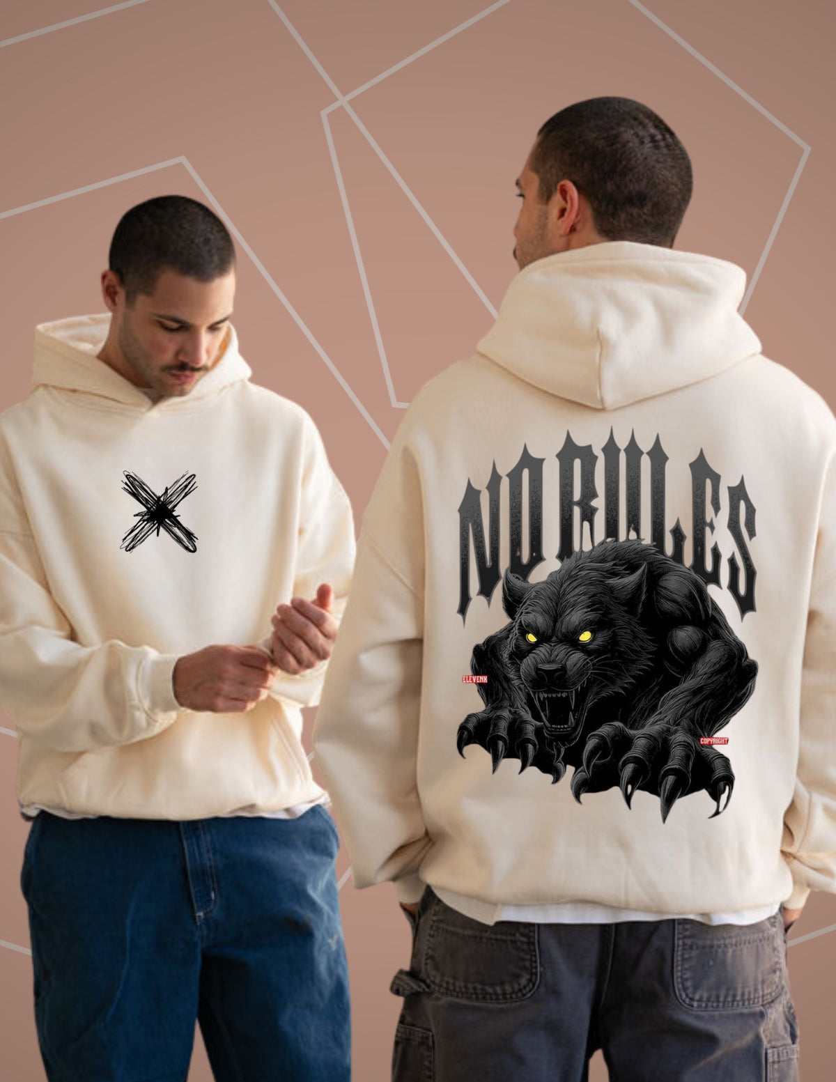 No RuLeS OverSIzE Hoodie