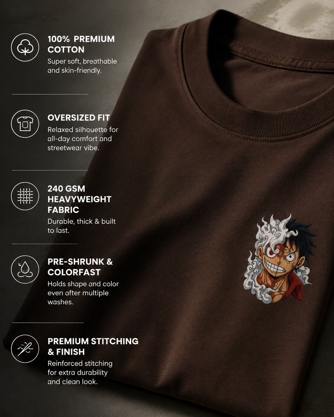 King Luffy Oversize T-shirt