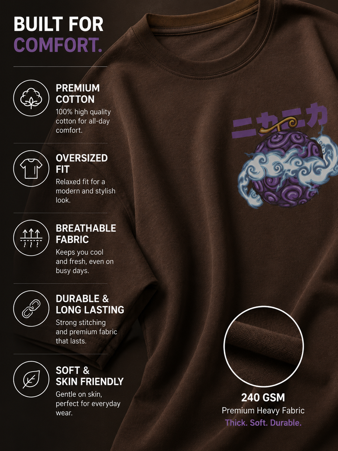 Devil Fruit Oversize T-shirts